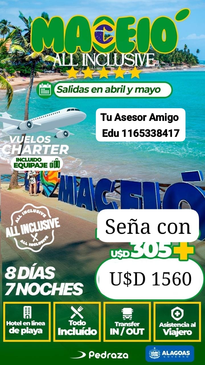 MACEIÓ ALL INCLUSIVE (TODO INCLUÍDO)